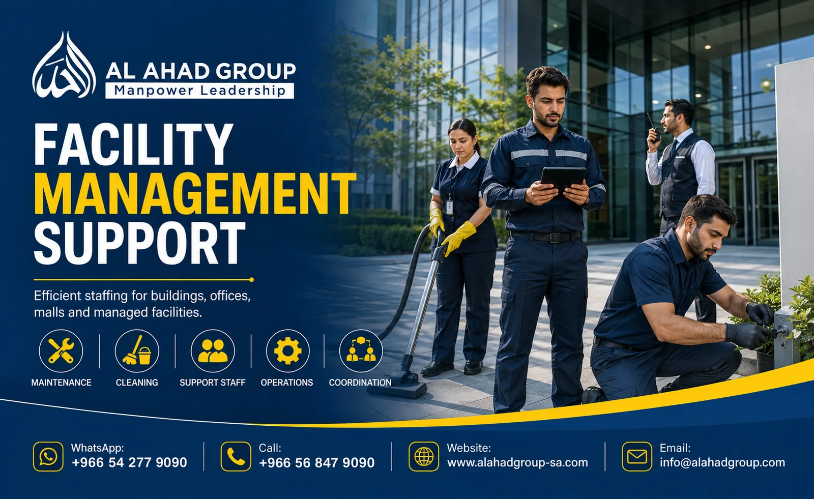 AL AHAD GROUP facilities workforce support team supporting employers in Red Sea, Saudi Arabia