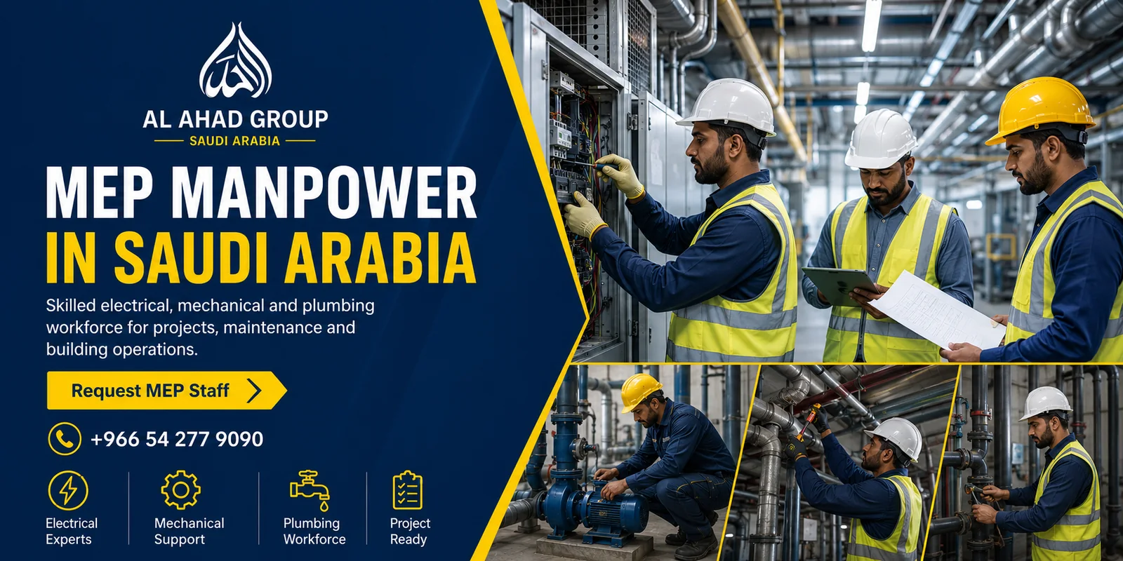 AL AHAD GROUP technical and MEP workforce support team supporting employers in Red Sea, Saudi Arabia
