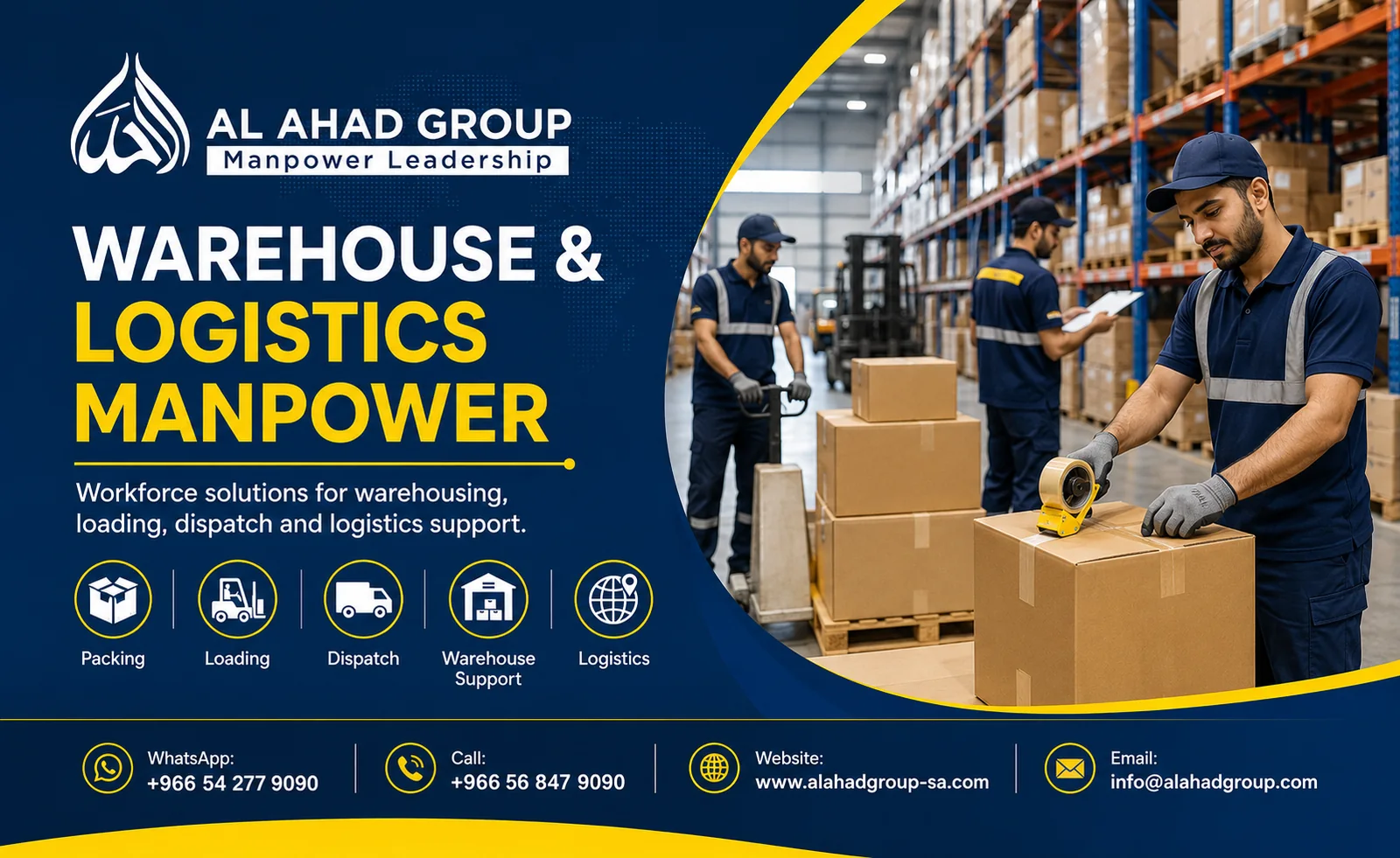 AL AHAD GROUP operations and logistics manpower team supporting employers in Red Sea, Saudi Arabia